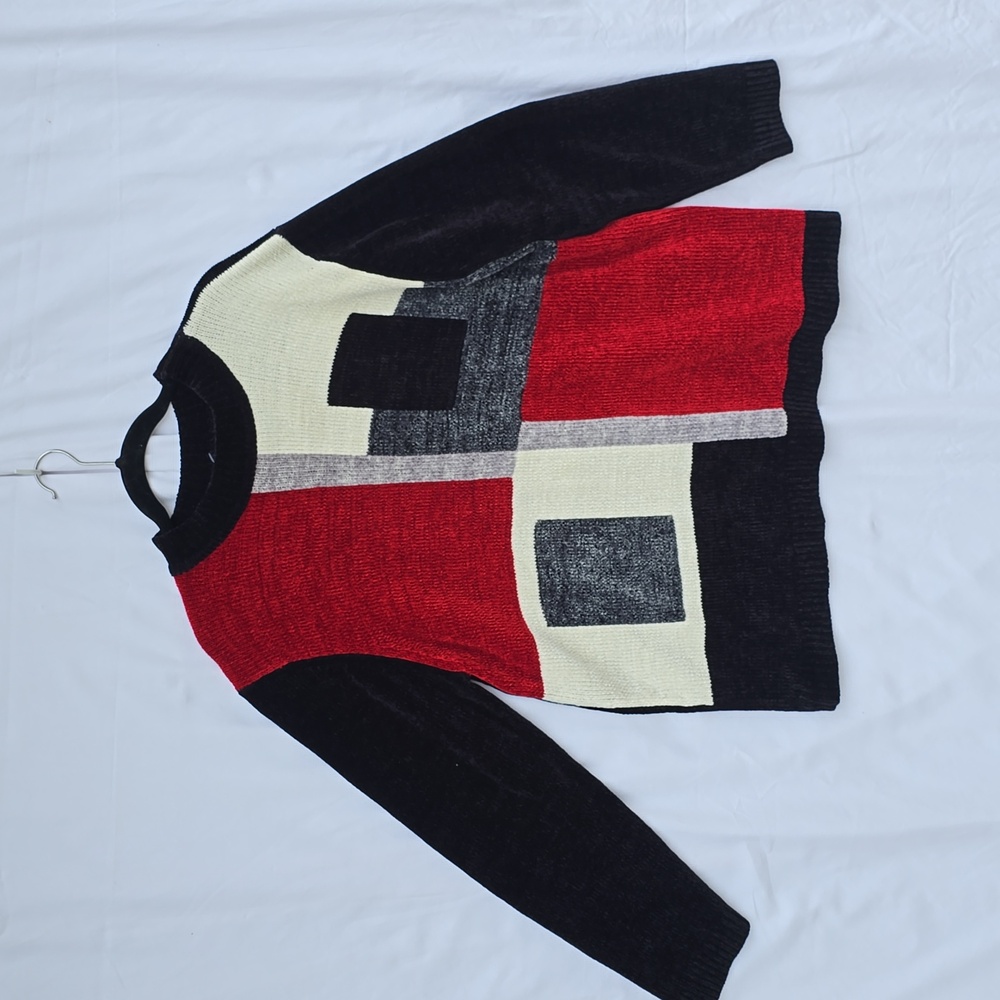 Womens Alfred Dunner Vintage Acrylic Sweater Crew Neck Long Sleeve Size 1X